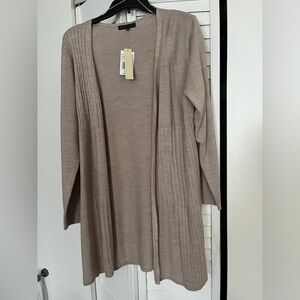 Chic Taupe Knit Cardigan